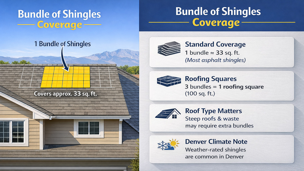 Denver Roofing Guide: How Much Does One Bundle of Shingles Cover?